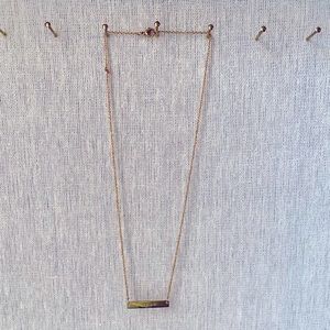 Jook and Nona 18" Gold Plated Tag Necklace